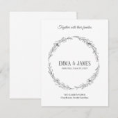 Response Card RSVP Karte (Vorne/Hinten)