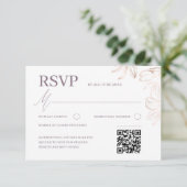 Response Card RSVP Karte (Stehend Vorderseite)