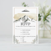 Response Card RSVP Karte (Stehend Vorderseite)