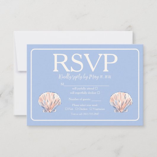 Response Card RSVP Karte (Vorderseite)