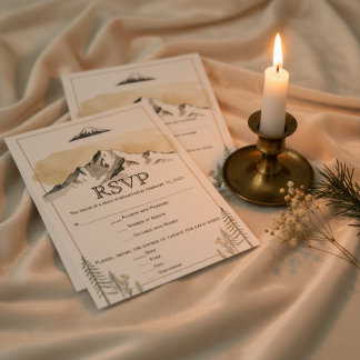 Response Card RSVP Karte