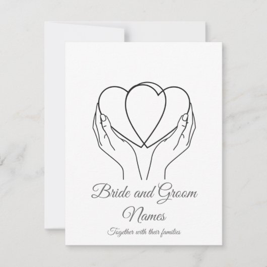 Response Card RSVP Karte (Vorderseite)