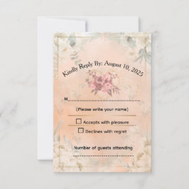 Response Card RSVP Karte