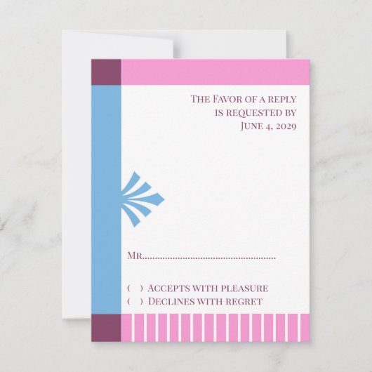 Response Card UAWG Taufe Einladung (Vorderseite)