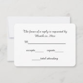 Response Cards Skript-UAWG für Hochzeiten RSVP Karte (Vorderseite)