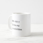 Responsibility Escape Plan - Tech Spaß Tasse (Vorderseite Links)