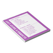 Responsibility Getting Ready AM PM Checklist Kid's Notizblock (angewinkelt)