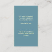 Responsive moderne elegante Visitenkarten Visitenkarte (Rückseite)