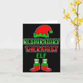 Resratory Therast Elf Resratory Therapy Christmas  Karte (Gelbe Blume)