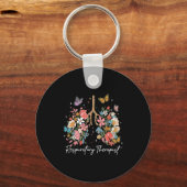 Resratory Therast Therapy Lung Happy Easter Day Fl Schlüsselanhänger (Vorderseite)