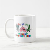 Resratory Therast Valentine’s Day Design Lung Squa Kaffeetasse (Links)