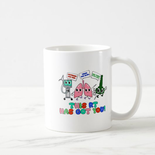 Resratory Therast Valentine’s Day Design Lung Squa Kaffeetasse (Rechts)