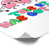 Resratory Therast Valentine’s Day Design Lung Squa Poster (Ecke)