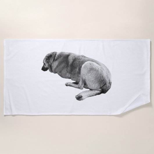 Rest Carries Anywhere Strandtuch (Vorderseite)