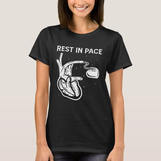 Rest In Pace Open Heart Surgery Bypass Pacemaker T-Shirt (Vorderseite)