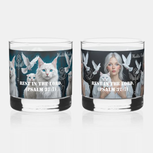 Rest in the Lord. (Psalm 37:7) Whiskyglas (Rückseite)