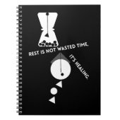 Rest Is Not Wasted Time – Healing Journal Notizblock (Vorderseite)
