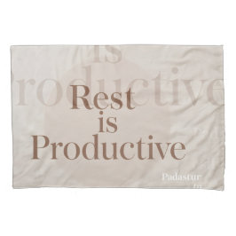 Rest Is Productive Blanket | Cozy Neutral Self-Car Kissenbezug