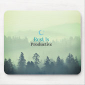 Rest Is Productive – Minimal Motivational Mouse Pa Mousepad (Vorne)