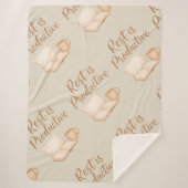 Rest is Productive Sherpadecke (Vorderseite)