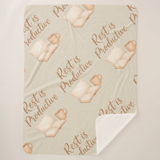 Rest is Productive Sherpadecke (Vorderseite)