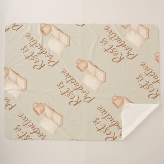 Rest is Productive Sherpadecke (Vorderseite (Horizontal))