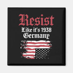 Rest like it's 1938 Deutschland USA Flag Magnet