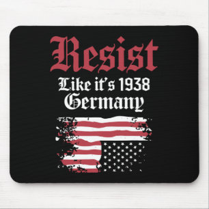 Rest like it's 1938 Deutschland USA Flag Mousepad