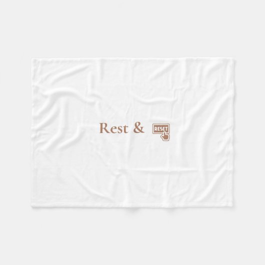 Rest & Reset Kuschelweich-Pflege-Fleece-Decke Fleecedecke (Vorderseite (Horizontal))