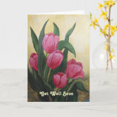 Rest up Relax Feel better Card Karte (Gelbe Blume)
