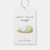 Rest Your Wings Personalized Cancer Support   Geschenkanhänger (Vorderseite)