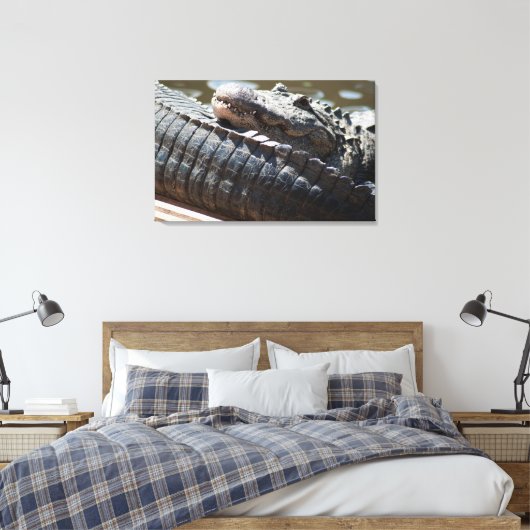 Restalligator Leinwanddruck (Insitu (Schlafzimmer))