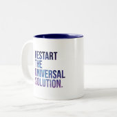 Restart the solution universal zweifarbige tasse (Vorderseite Links)