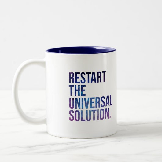Restart the solution universal zweifarbige tasse (Links)