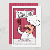 Restaurant-Abendessen-Einladung Einladung (Vorne/Hinten)