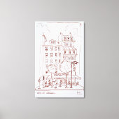 Restaurant am Boulevard | Saint-Germain, Paris Leinwanddruck (Vorderseite)