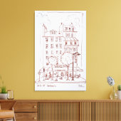 Restaurant am Boulevard | Saint-Germain, Paris Leinwanddruck (Insitu (Wohnzimmer))