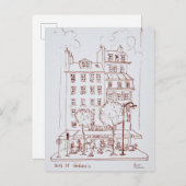 Restaurant am Boulevard | Saint-Germain, Paris Postkarte (Vorne/Hinten)