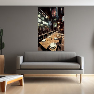 Restaurant Aurea Lux AI Art Poster