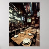 Restaurant Aurea Lux | AI Art Poster (Vorne)