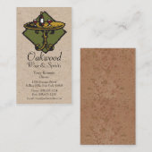 Restaurant, Bar, Bistro, Wine&Spirits 2 Visitenkarte (Vorne/Hinten)