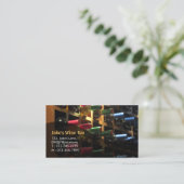 Restaurant Bar Weinflasche Visitenkarte (Stehend Vorderseite)
