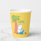 RESTAURANT BEACH FACE Belly Button Hippo Boynton P Pappbecher (Rückseite)