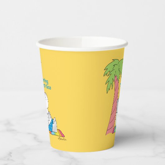 RESTAURANT BEACH FACE Belly Button Hippo Boynton P Pappbecher (Links)