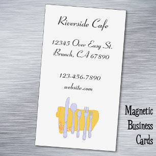 Restaurant-Besteck Individuelle Magnetkarte Magnetische Visitenkarte