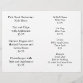 Restaurant bietet Kindermenü Farbpaket (Vorderseite)