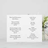 Restaurant bietet Kindermenü Farbpaket (Stehend Vorderseite)