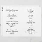 Restaurant bietet Kindermenü Farbpaket (Vorne/Hinten)