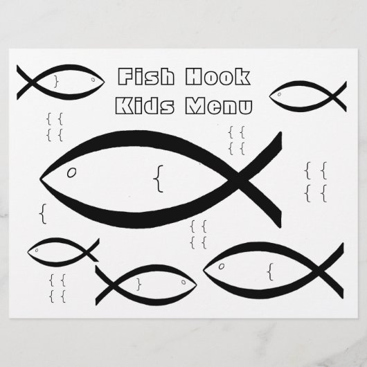 Restaurant bietet Kindermenü Farbpaket (Rückseite)