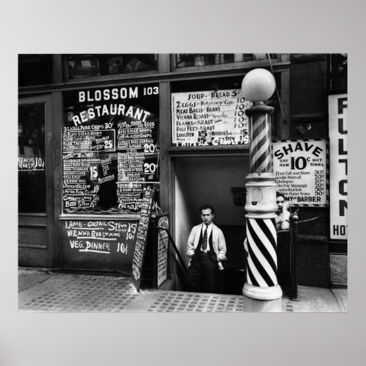 Restaurant Blossom, 103 Bowery, 1935 Poster (Vorne)